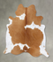 Beige and White XX-Large Brazilian Cowhide Rug 7'6