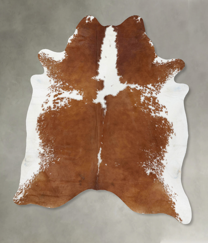 Brown and White XX-Large Brazilian Cowhide Rug 8'2"H x 6'6"W #B18724 by Hudson Hides