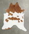 Brown and White XX-Large Brazilian Cowhide Rug 8'6