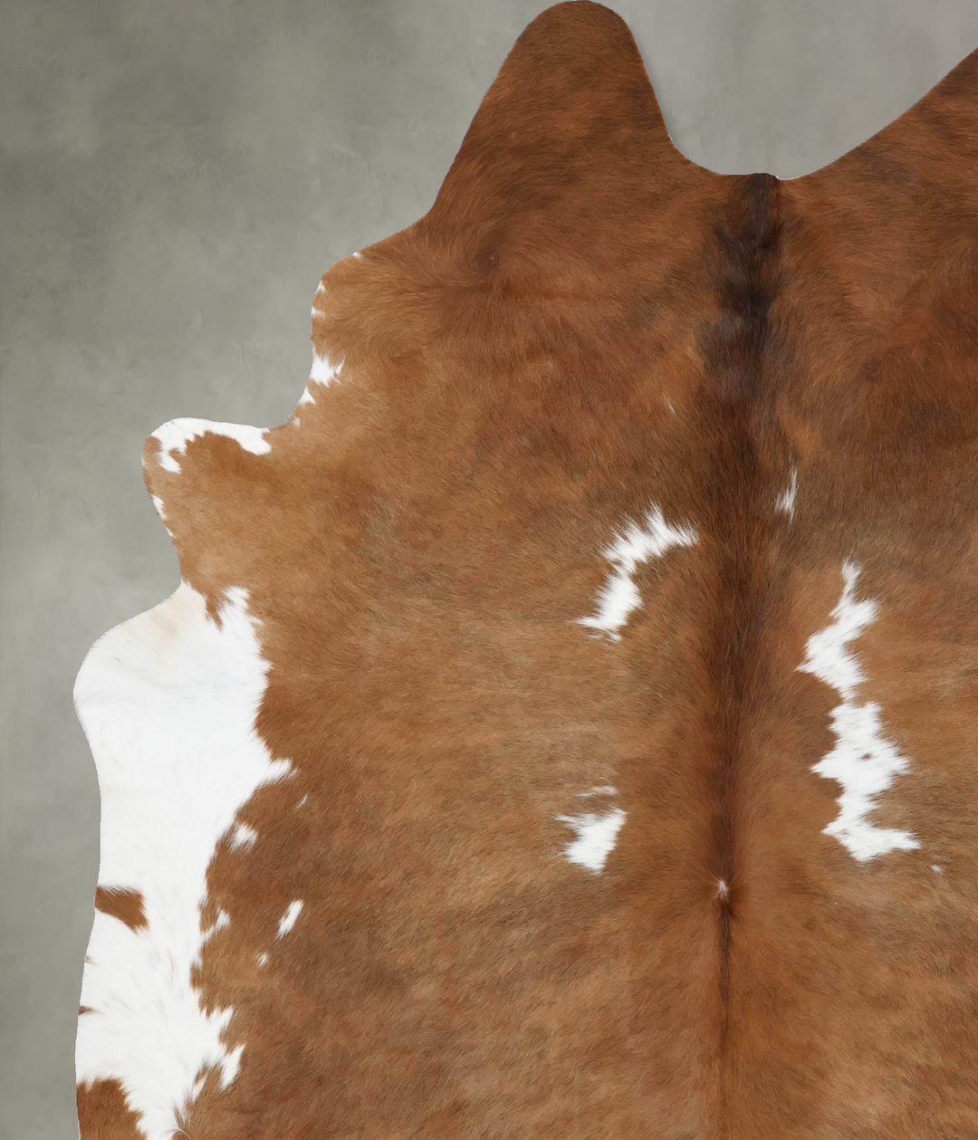 Brown and White XX-Large Brazilian Cowhide Rug 7'11"H x 6'4"W #B18778