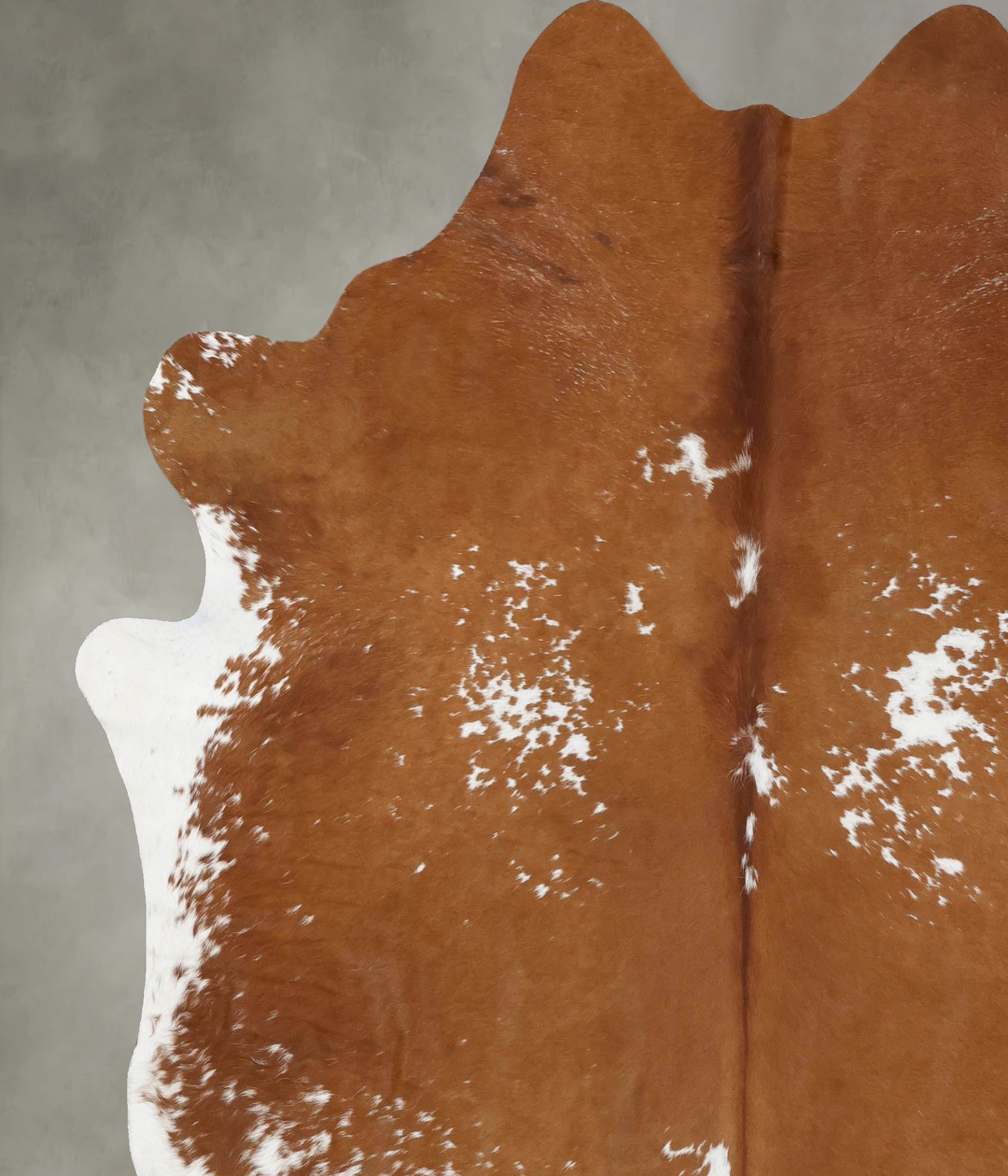 Brown and White XX-Large Brazilian Cowhide Rug 8'1"H x 7'3"W #B18788 b