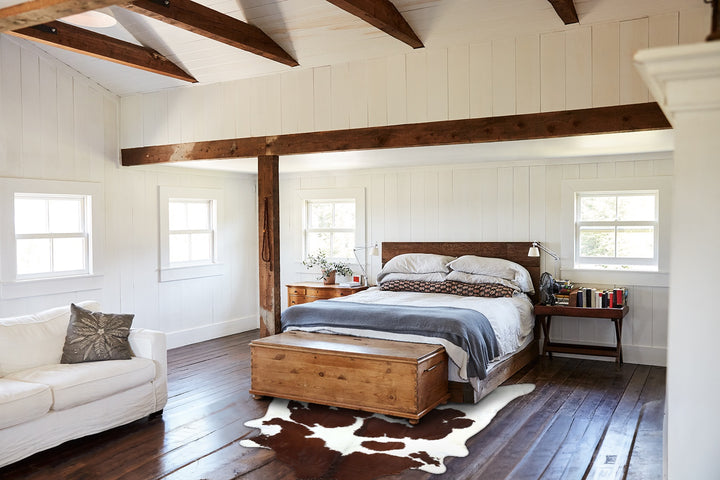 Brown and White XX-Large Brazilian Cowhide Rug 8'3"H x 6'11"W #B18791 by Hudson Hides