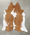 Beige and White XX-Large Brazilian Cowhide Rug 7'5