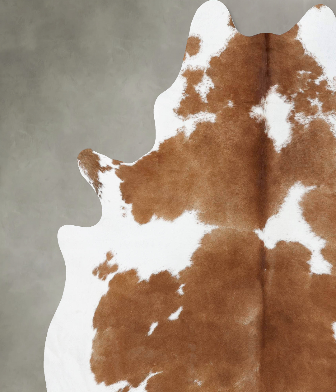 Brown and White XX-Large Brazilian Cowhide Rug 8'1"H x 6'8"W #B18803 b