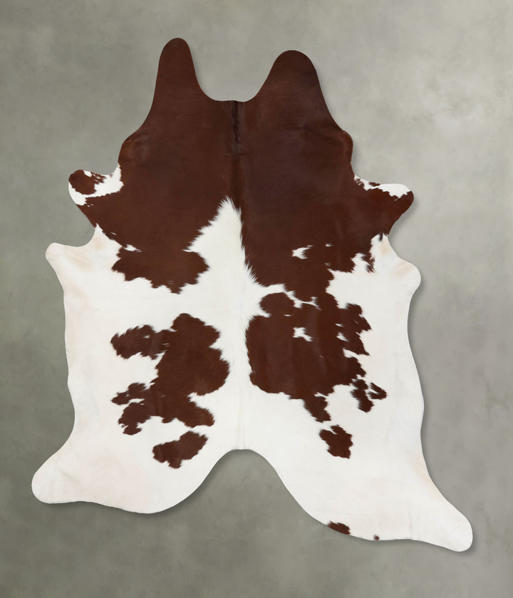 Brown and White XX-Large Brazilian Cowhide Rug 8'7"H x 7'5"W #B18820 by Hudson Hides