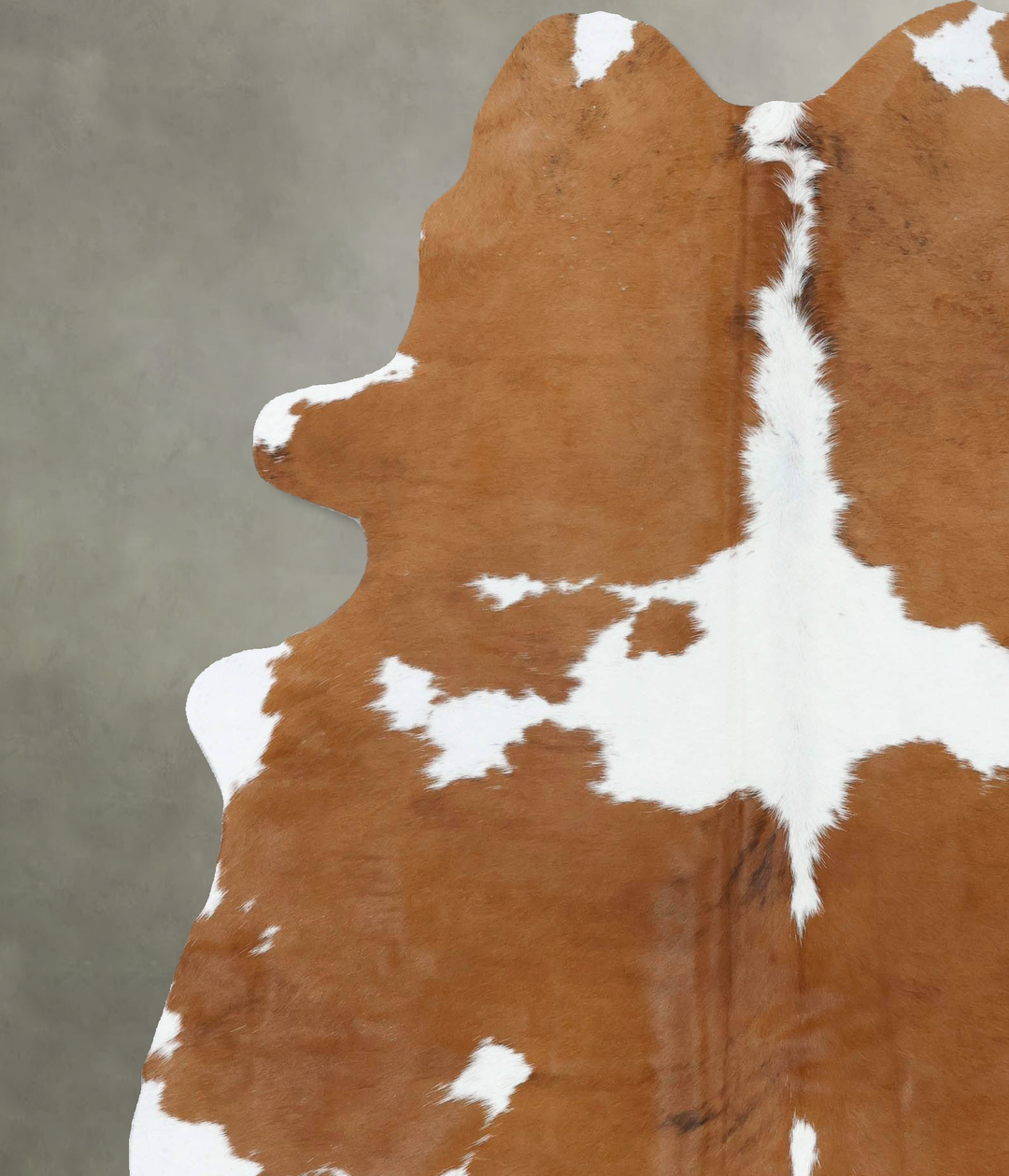 Brown and White X-Large Brazilian Cowhide Rug 7'5"H x 6'2"W #B18885 by