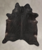 Solid Black XX-Large Brazilian Cowhide Rug 8'3