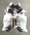 Chocolate and White X-Large Brazilian Cowhide Rug 8'1
