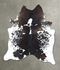 Chocolate and White XX-Large Brazilian Cowhide Rug 8'1