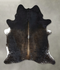 Chocolate and White XX-Large Brazilian Cowhide Rug 8'4