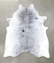 Salt and Pepper Black X-Large Brazilian Cowhide Rug 7'0