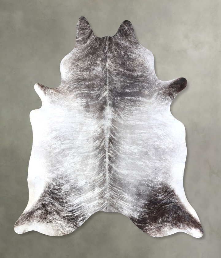 Grey Brindle XX-Large Brazilian Cowhide Rug 8'3"H x 7'2"W #B19139 by Hudson Hides