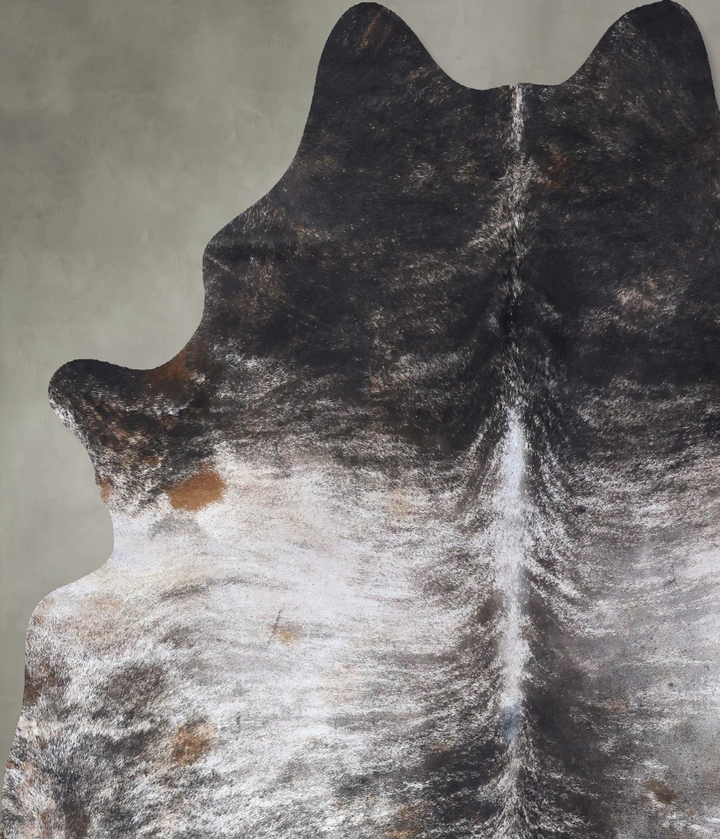 Grey Brindle X-Large Brazilian Cowhide Rug 7'9"H x 6'1"W #B19140 by Hudson Hides