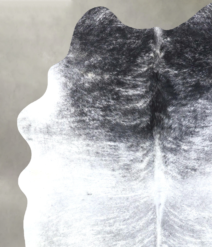 Grey Brindle X-Large Brazilian Cowhide Rug 7'10"H x 6'1"W #B19143 by Hudson Hides