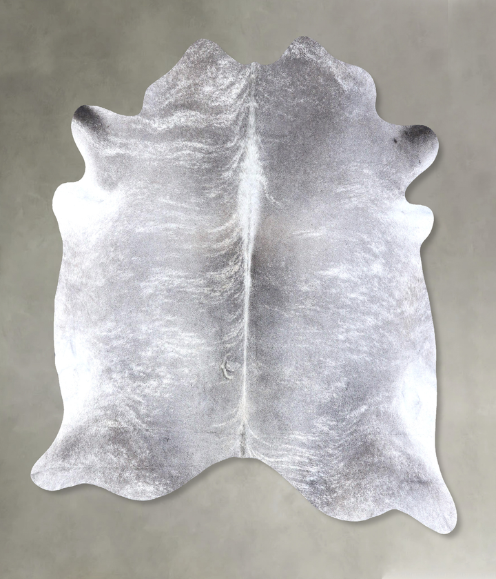 Grey Brindle X-Large Brazilian Cowhide Rug 6'10"H x 6'8"W #B19146 by Hudson Hides