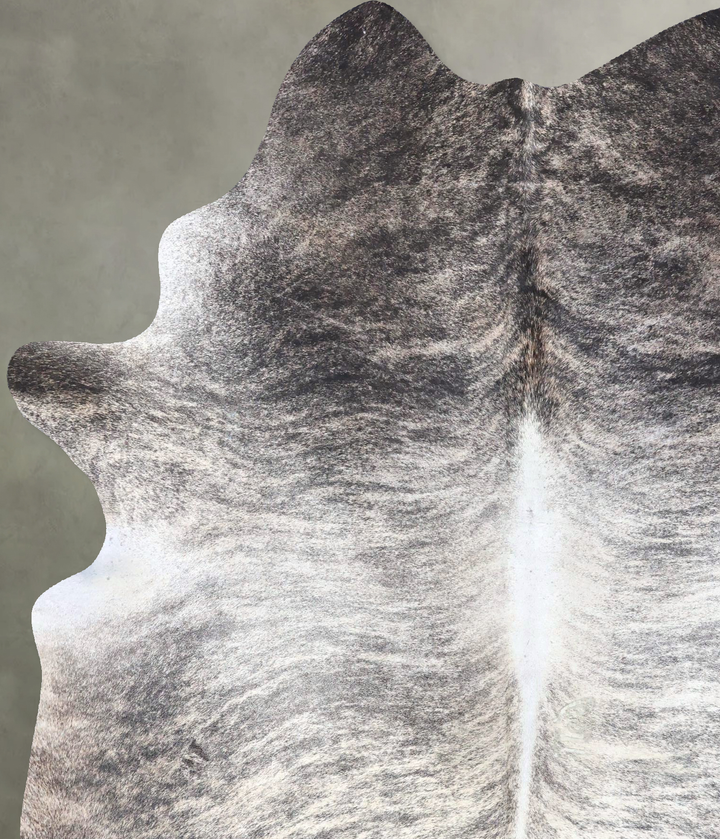 Grey Brindle X-Large Brazilian Cowhide Rug 7'10"H x 5'11"W #B19150 by Hudson Hides