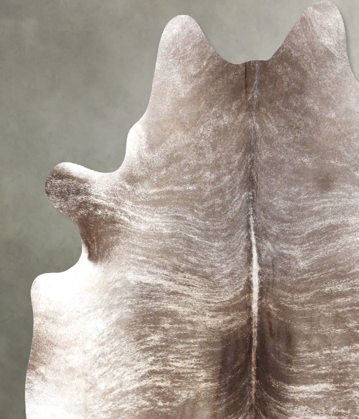 Grey Brindle X-Large Brazilian Cowhide Rug 7'6"H x 6'5"W #B19151 by Hudson Hides