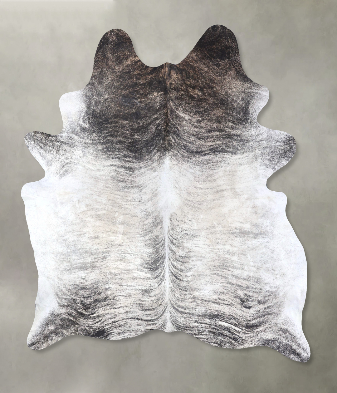 Grey Brindle XX-Large Brazilian Cowhide Rug 8'10"H x 6'9"W #B19156 by