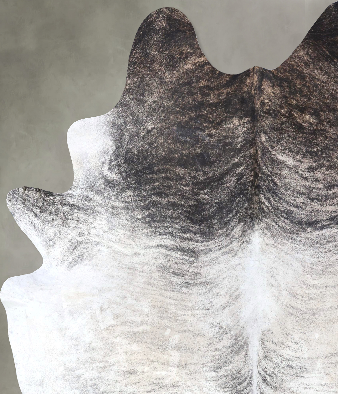 Grey Brindle XX-Large Brazilian Cowhide Rug 8'10"H x 6'9"W #B19156 by