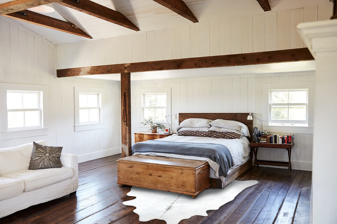 Grey Brindle XX-Large Brazilian Cowhide Rug 8'2"H x 7'3"W #B19160 by H