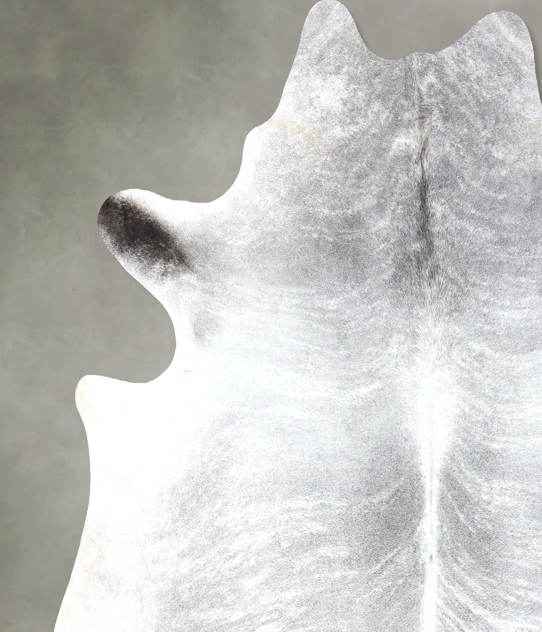 Grey Brindle XX-Large Brazilian Cowhide Rug 7'5"H x 7'1"W #B19161 by H