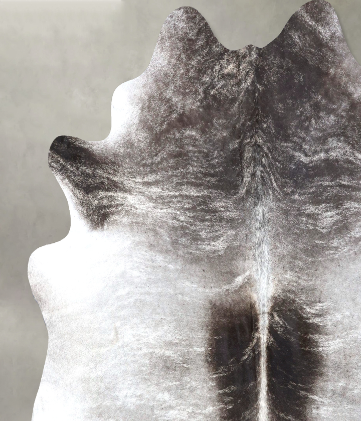 Grey Brindle XX-Large Brazilian Cowhide Rug 7'9"H x 7'3"W #B19163 by Hudson Hides