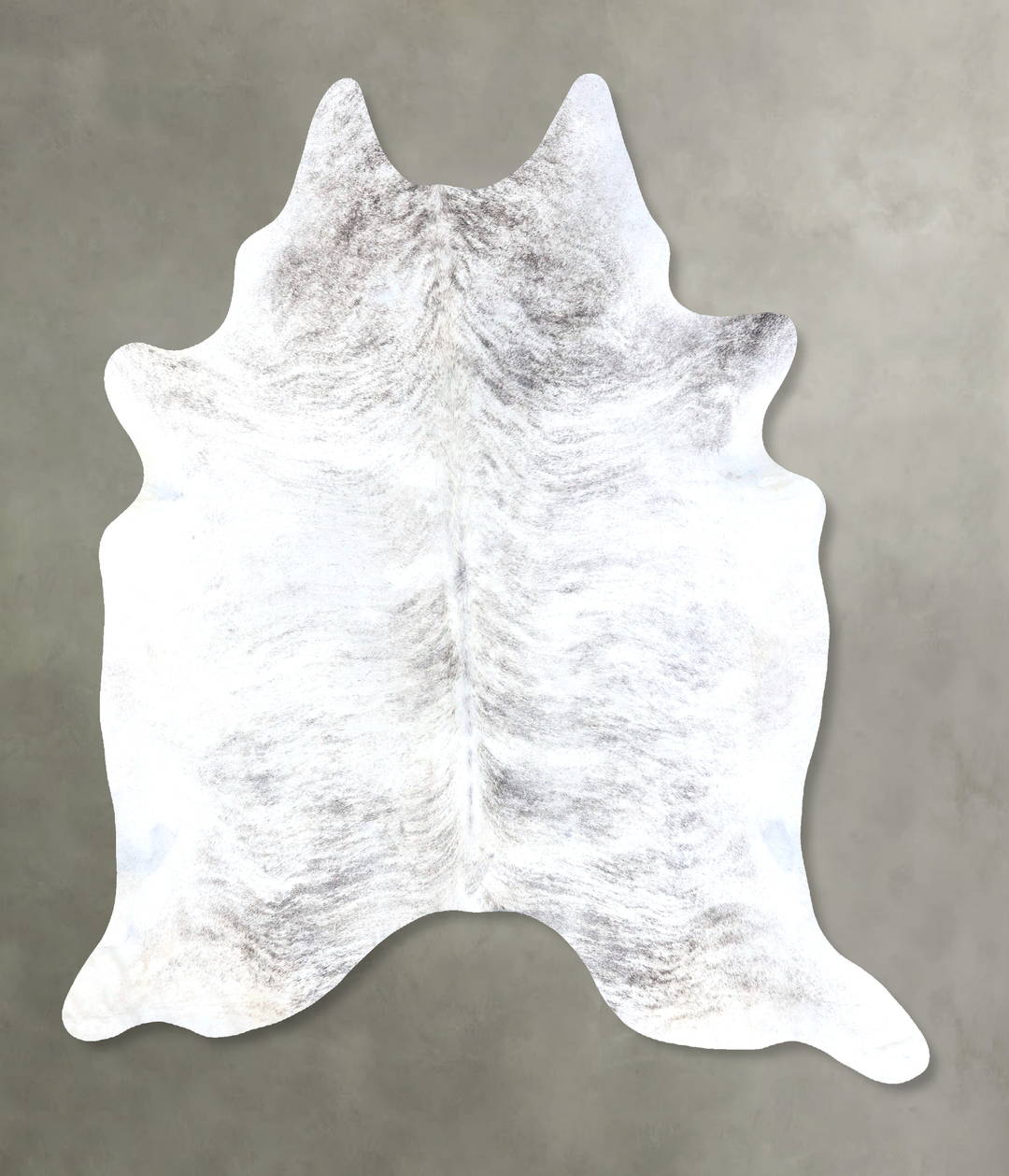 Grey Brindle XX-Large Brazilian Cowhide Rug 7'10"H x 6'10"W #B19168 by
