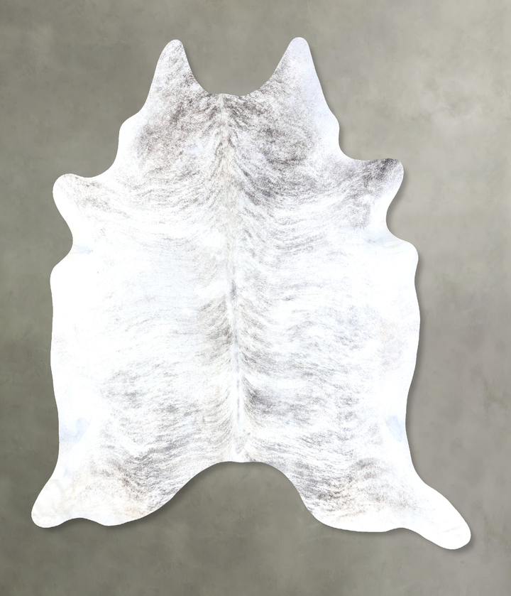 Grey Brindle XX-Large Brazilian Cowhide Rug 7'10"H x 6'10"W #B19168 by Hudson Hides