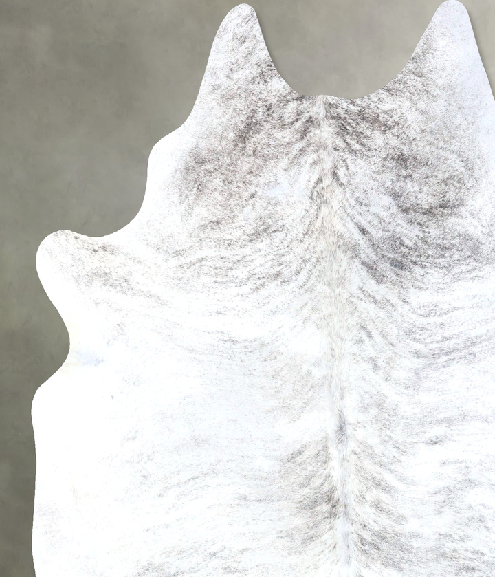 Grey Brindle XX-Large Brazilian Cowhide Rug 7'10"H x 6'10"W #B19168 by Hudson Hides