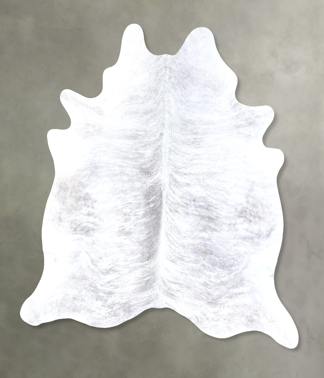 Grey Brindle XX-Large Brazilian Cowhide Rug 7'10"H x 6'10"W #B19172 by