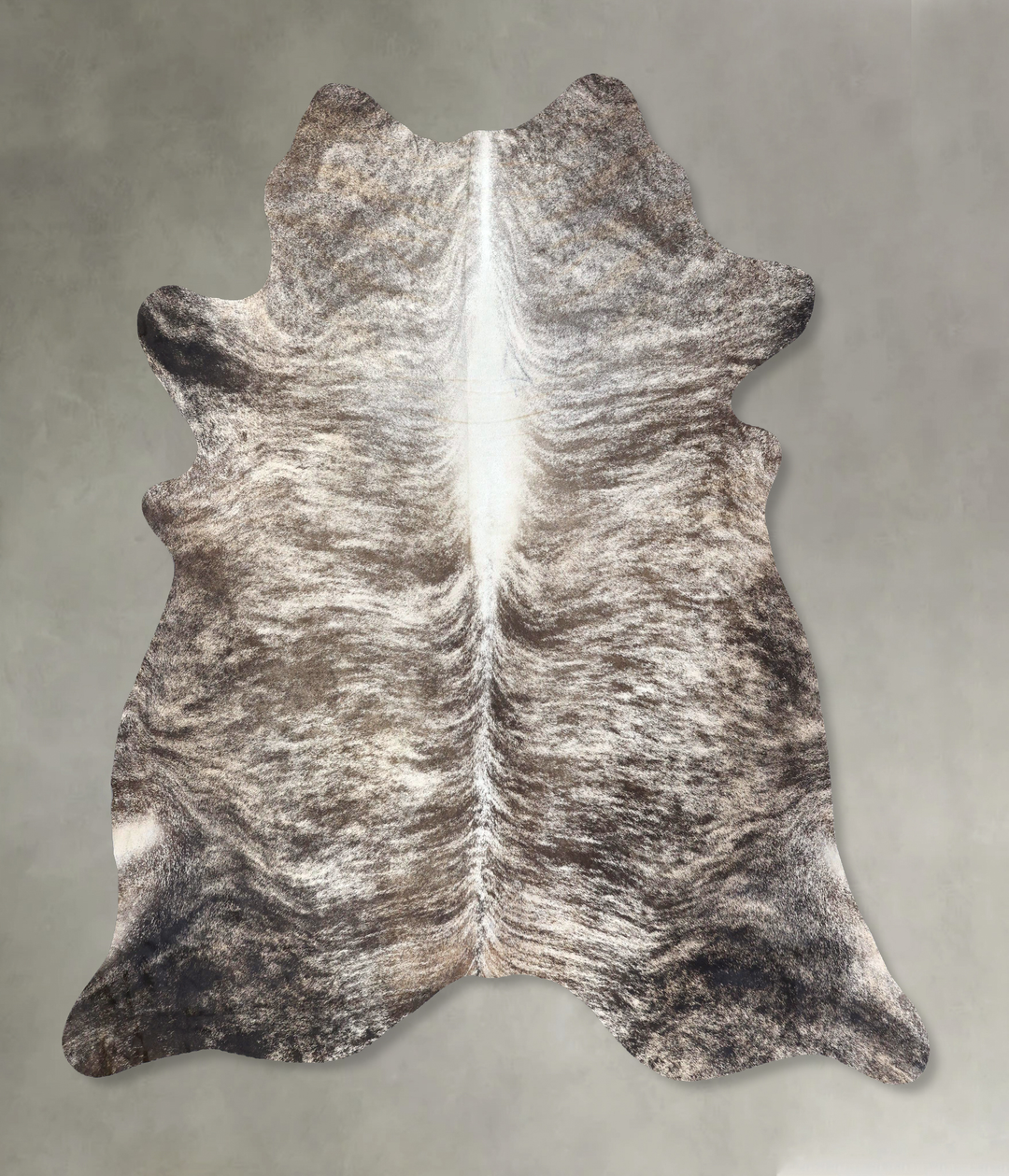 Grey Brindle XX-Large Brazilian Cowhide Rug 8'2"H x 7'6"W #B19178 by H