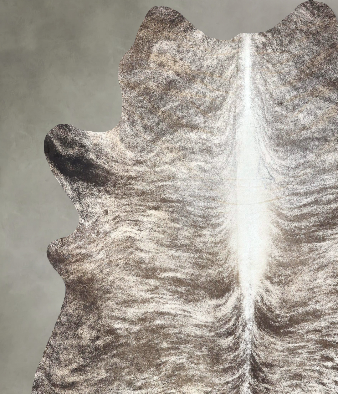 Grey Brindle XX-Large Brazilian Cowhide Rug 8'2"H x 7'6"W #B19178 by H