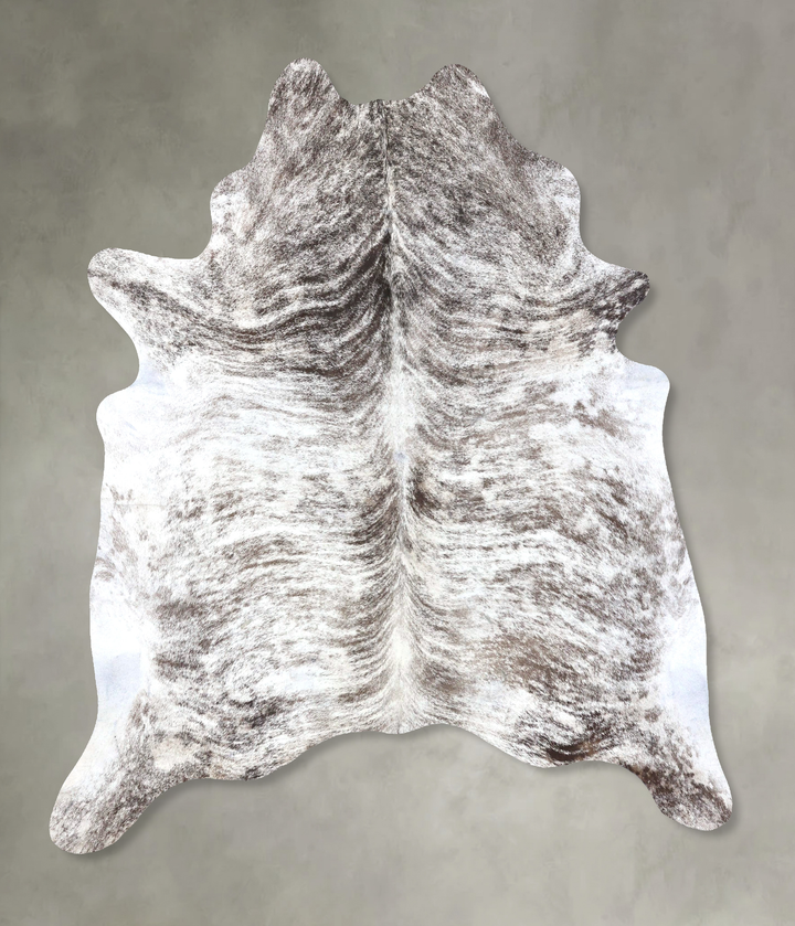 Grey Brindle XX-Large Brazilian Cowhide Rug 7'9"H x 6'6"W #B19189 by Hudson Hides