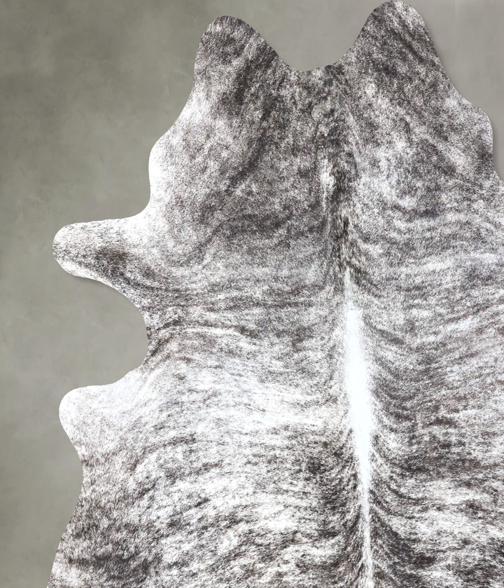 Grey Brindle XX-Large Brazilian Cowhide Rug 7'9"H x 6'8"W #B19190 by Hudson Hides