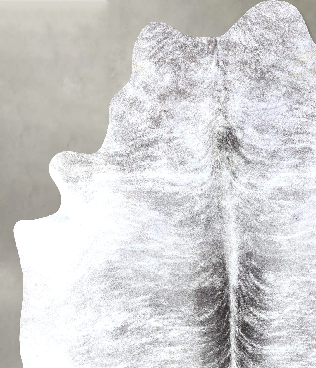 Grey Brindle X-Large Brazilian Cowhide Rug 7'4"H x 6'5"W #B19191 by Hu