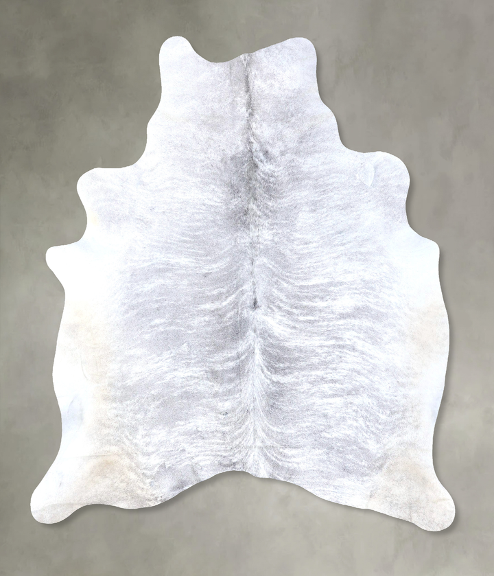 Grey Brindle X-Large Brazilian Cowhide Rug 7'8"H x 6'6"W #B19197 by Hudson Hides