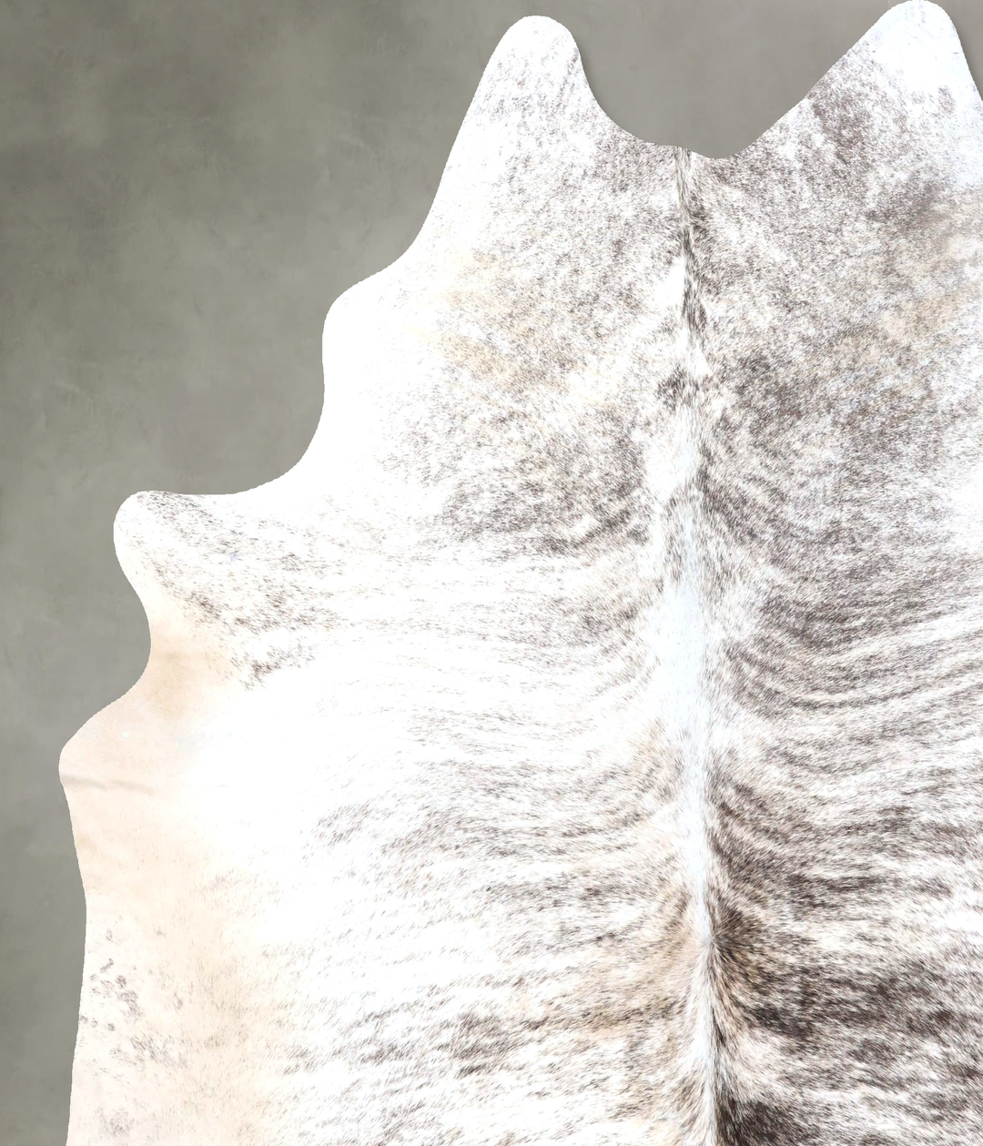 Grey Brindle XX-Large Brazilian Cowhide Rug 8'3"H x 7'1"W #B19199 by H