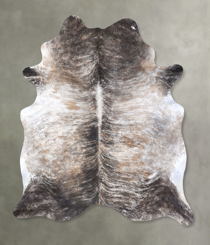 Grey Brindle XX-Large Brazilian Cowhide Rug 8'2"H x 6'4"W #B19200 by Hudson Hides