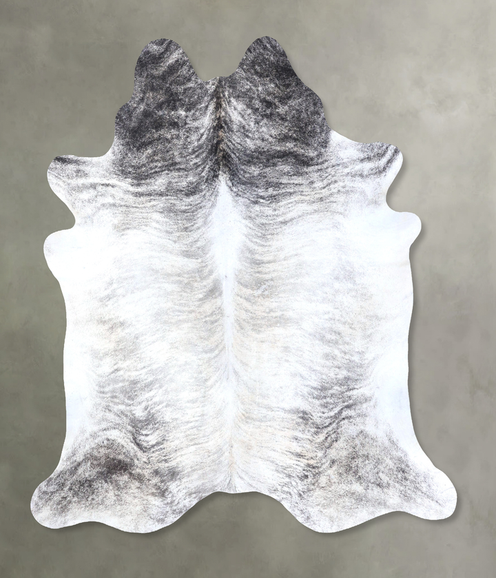 Grey Brindle XX-Large Brazilian Cowhide Rug 8'0"H x 7'5"W #B19203 by Hudson Hides