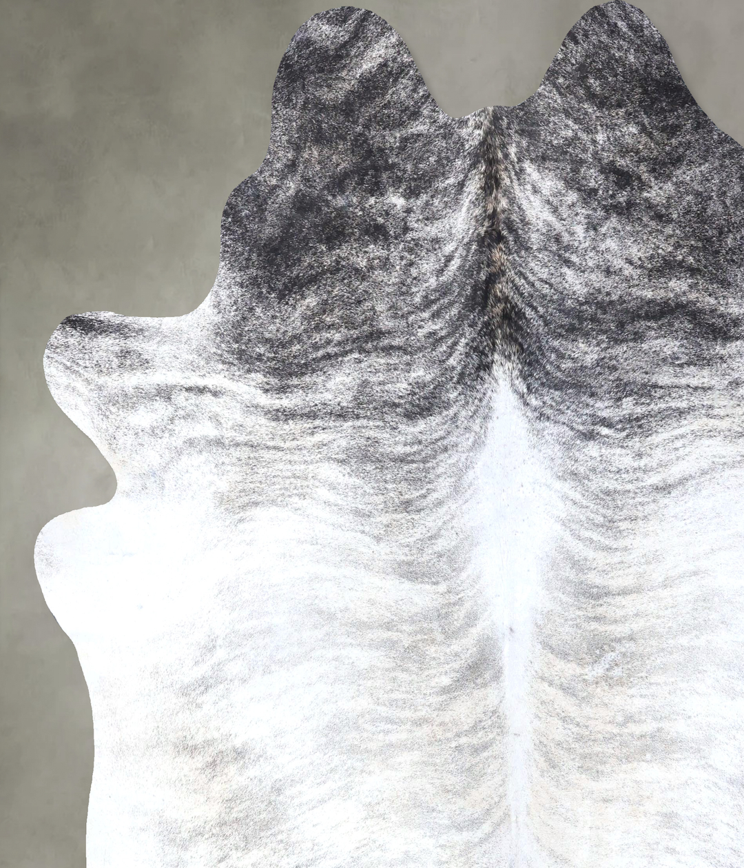 Grey Brindle XX-Large Brazilian Cowhide Rug 8'0"H x 7'5"W #B19203 by H