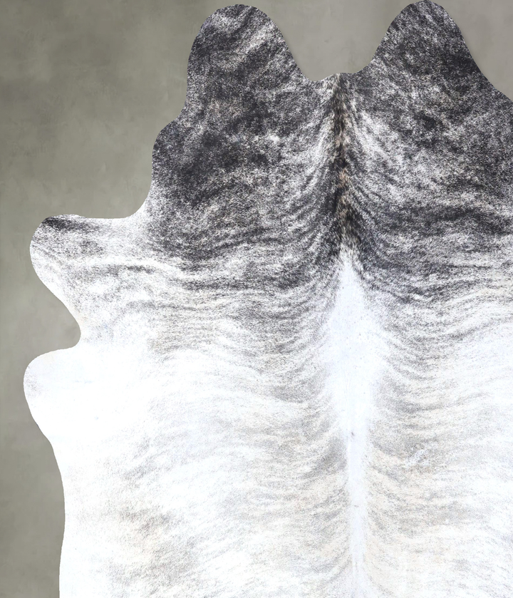 Grey Brindle XX-Large Brazilian Cowhide Rug 8'0"H x 7'5"W #B19203 by Hudson Hides