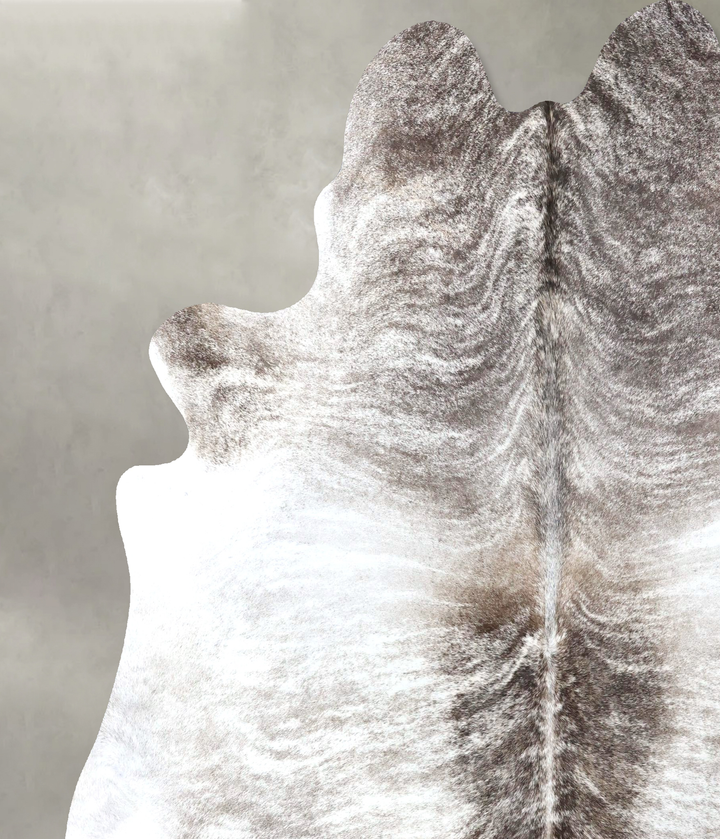 Grey Brindle XX-Large Brazilian Cowhide Rug 7'10"H x 7'1"W #B19204 by Hudson Hides