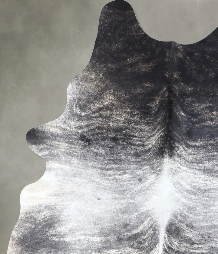 Grey Brindle X-Large Brazilian Cowhide Rug 8'1"H x 5'9"W #B19206 by Hudson Hides