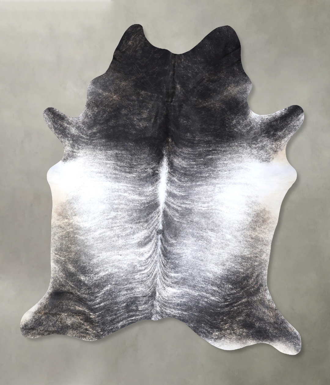 Grey Brindle XX-Large Brazilian Cowhide Rug 8'3"H x 6'5"W #B19207 by H