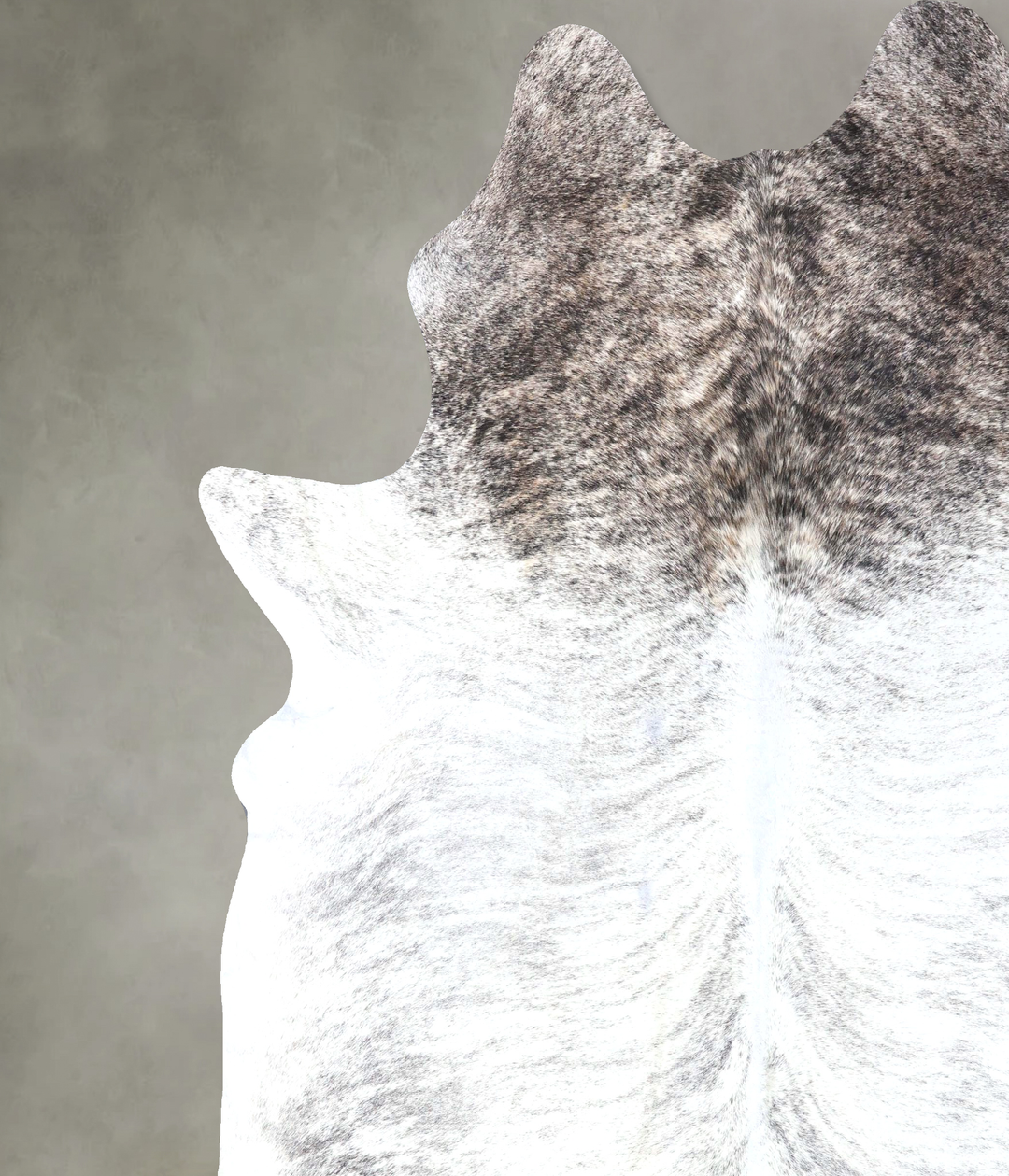 Grey Brindle XX-Large Brazilian Cowhide Rug 9'9"H x 8'1"W #B19239 by H