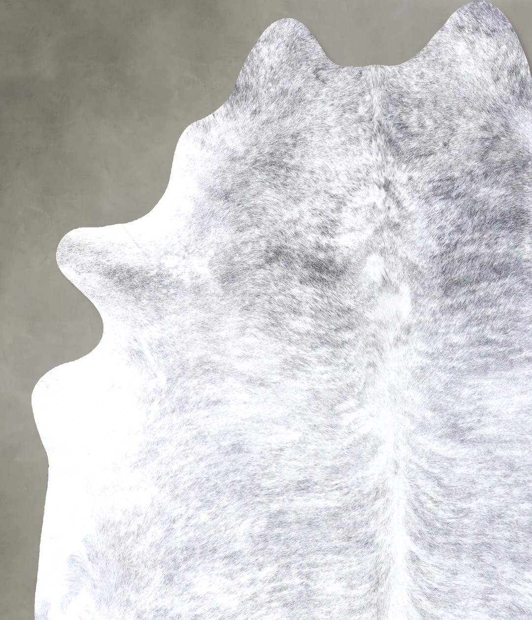 Grey Brindle XX-Large Brazilian Cowhide Rug 8'1"H x 6'9"W #B19255 by H