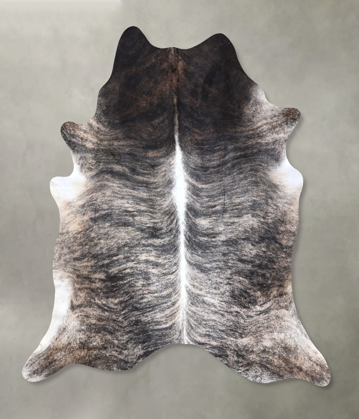 Grey Brindle XX-Large Brazilian Cowhide Rug 8'3"H x 6'11"W #B19256 by Hudson Hides