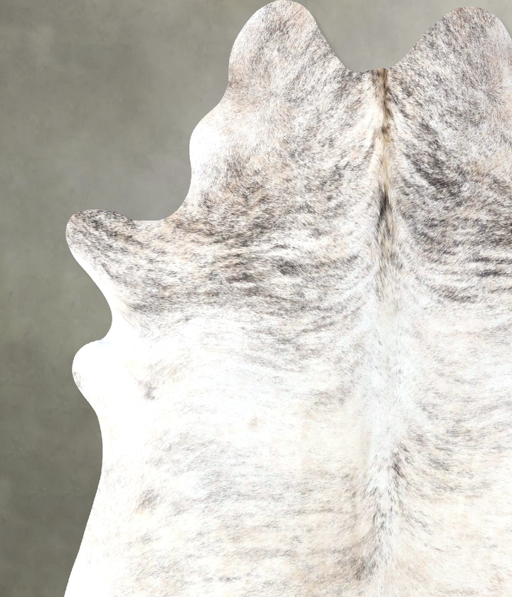 Grey Brindle XX-Large Brazilian Cowhide Rug 7'9"H x 6'8"W #B19260 by Hudson Hides