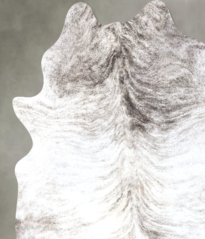 Grey Brindle XX-Large Brazilian Cowhide Rug 7'11"H x 6'9"W #B19263 by Hudson Hides