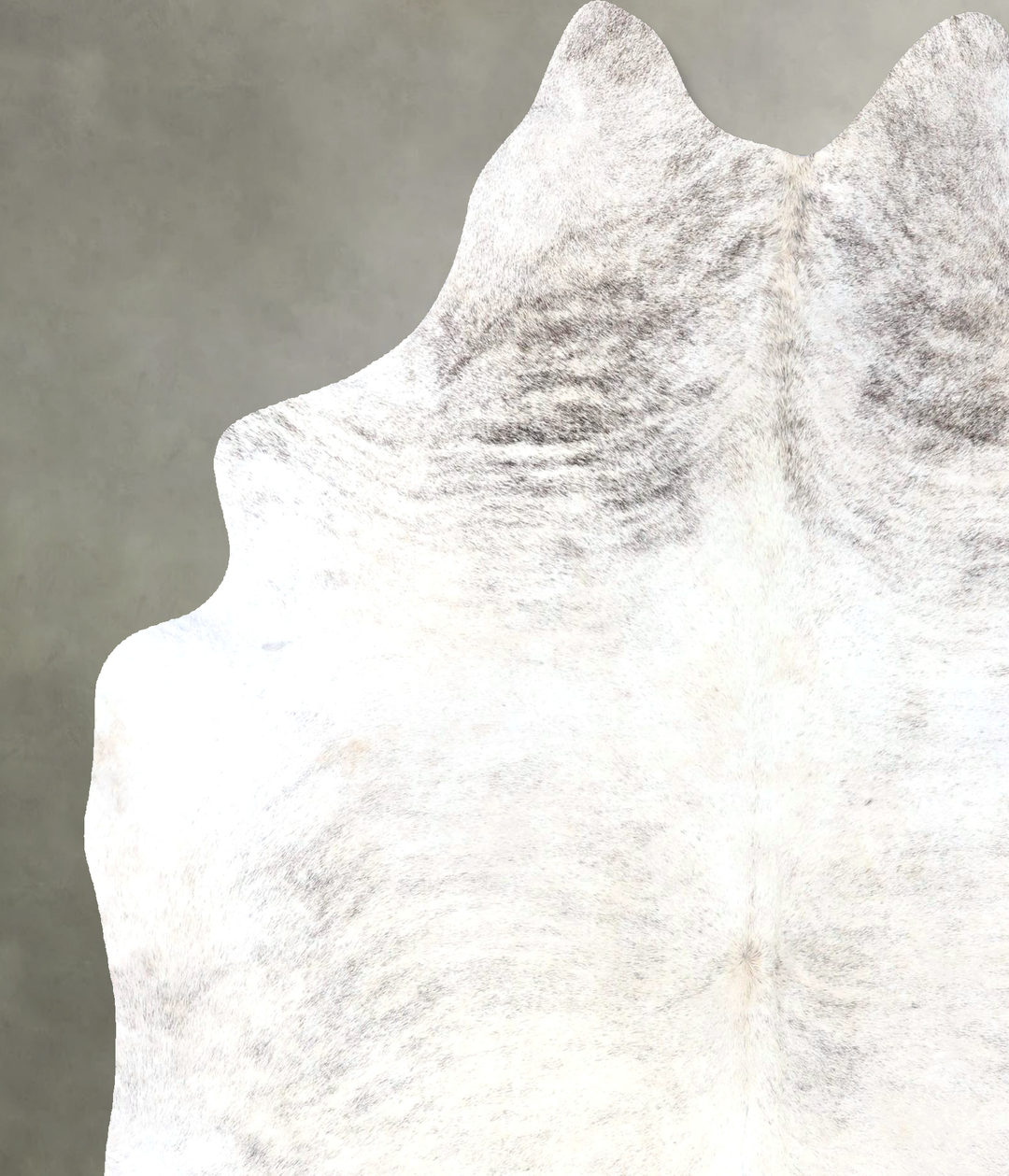 Grey Brindle X-Large Brazilian Cowhide Rug 7'5"H x 6'3"W #B19266 by Hu